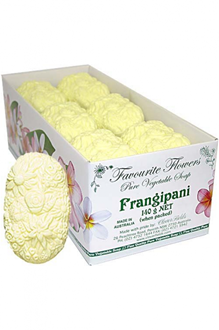 Frangipani flower soap 140g single