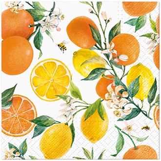 Citrus with Bees Cocktail napkins