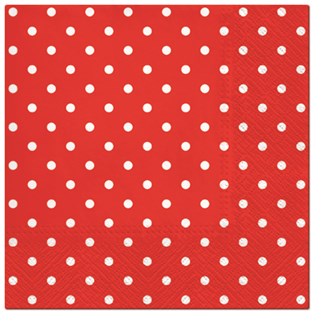 Dots Red napkins