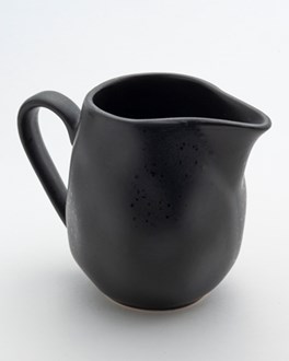 Mica Stoneware creamer black 