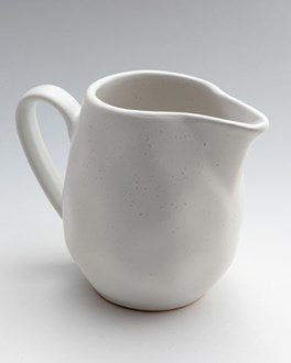 Mica Stoneware Creamer white 