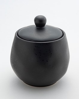 Mica Stoneware sugar bowl black  